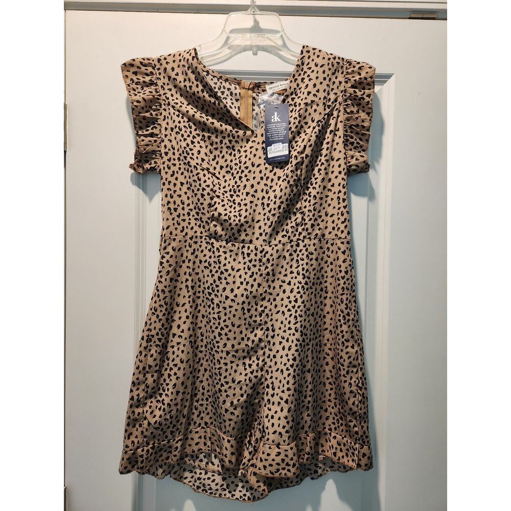 Leopard Print Summer Romper